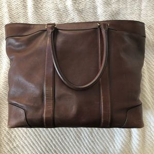 Coach Bleeker Weekend Tote in Dark Brown
